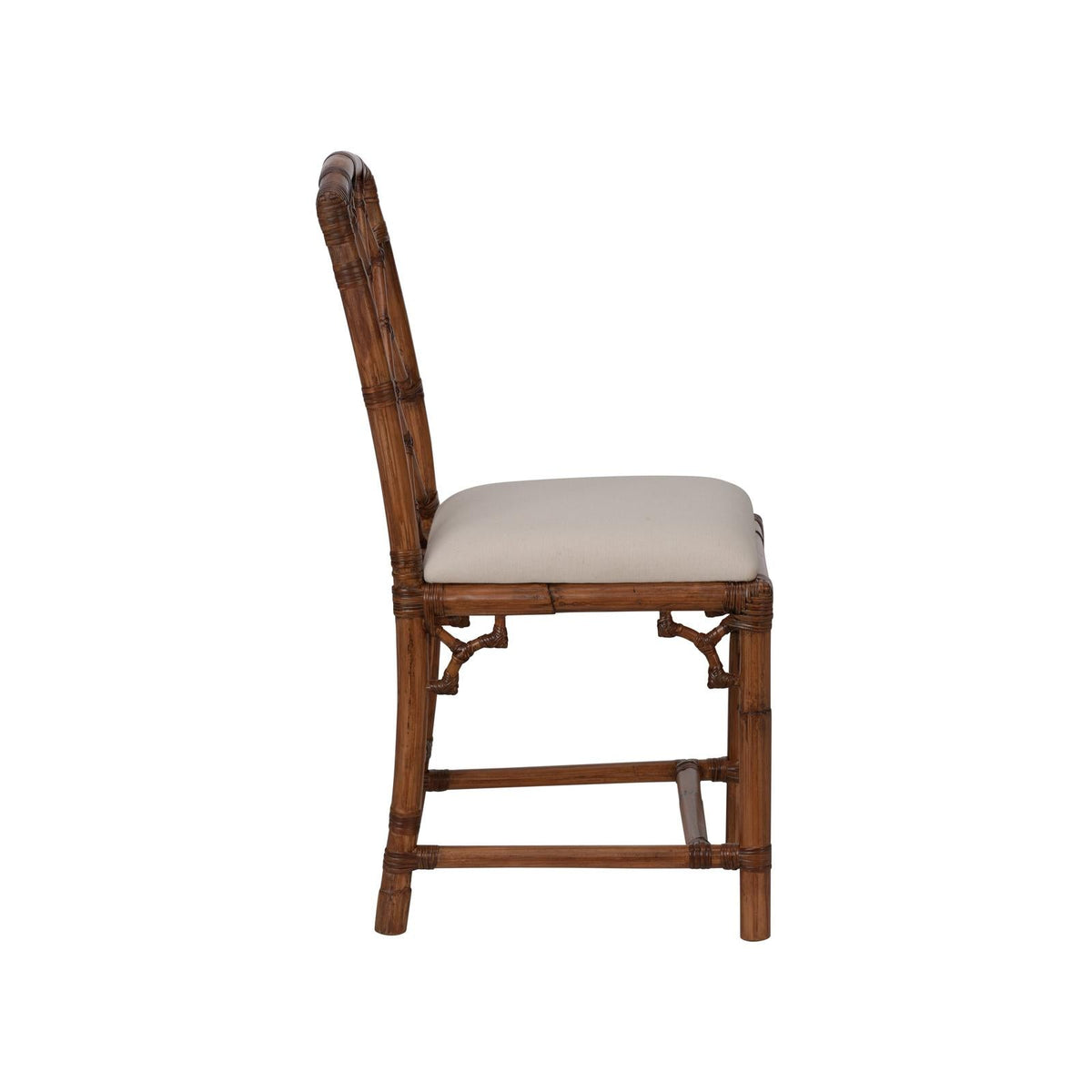 Chelsea House Chippendale Bamboo Brown Side Chair
