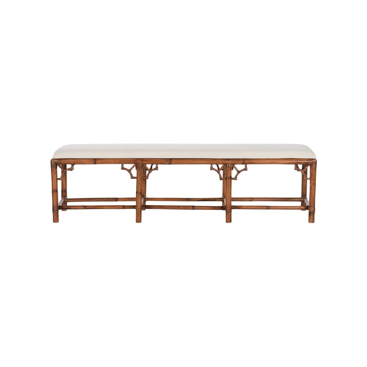 Chelsea House Chippendale Bamboo Brown Bench