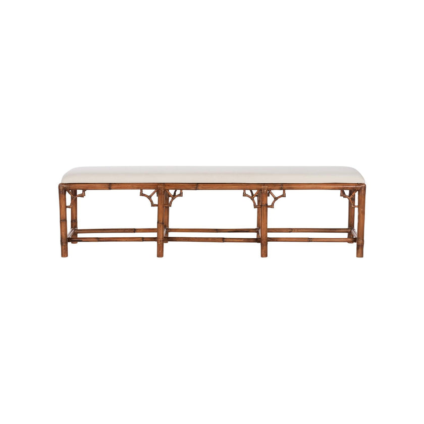 Chelsea House Chippendale Bamboo Brown Bench