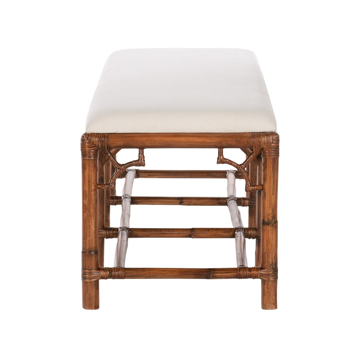 Chelsea House Chippendale Bamboo Brown Bench