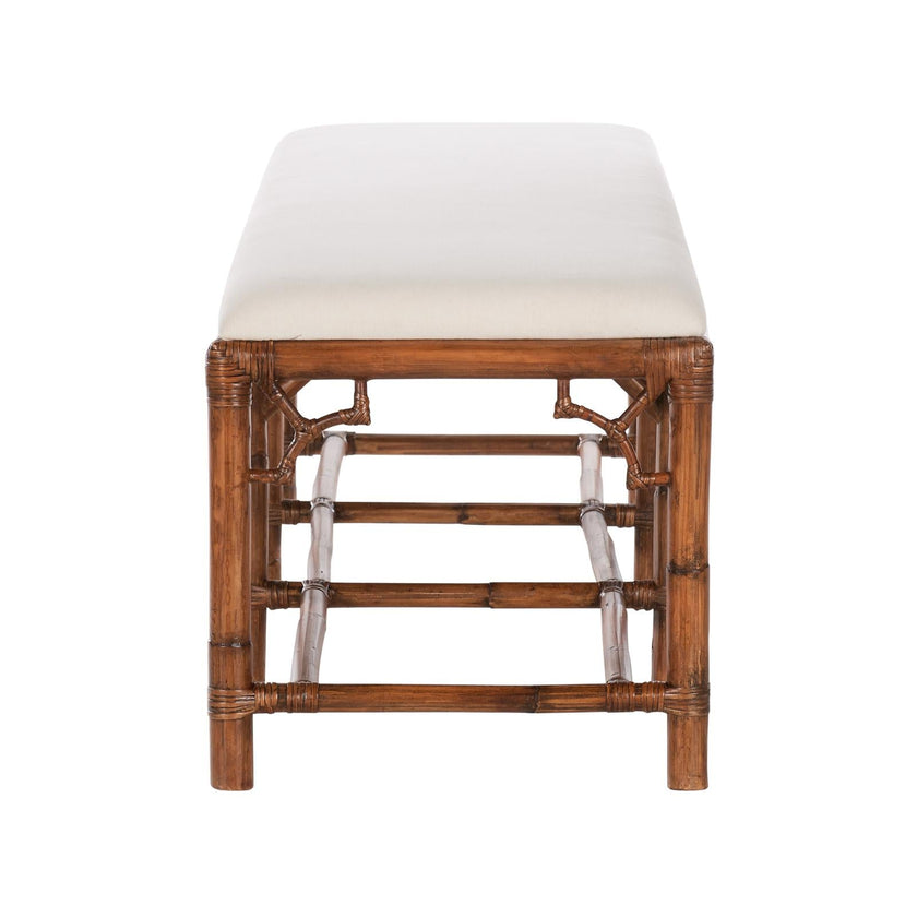 Chelsea House Chippendale Bamboo Brown Bench