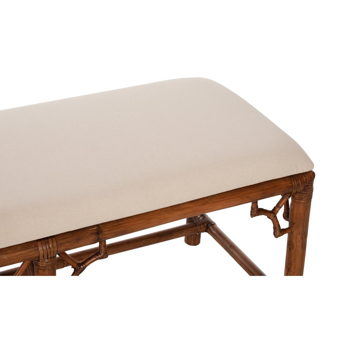 Chelsea House Chippendale Bamboo Brown Bench