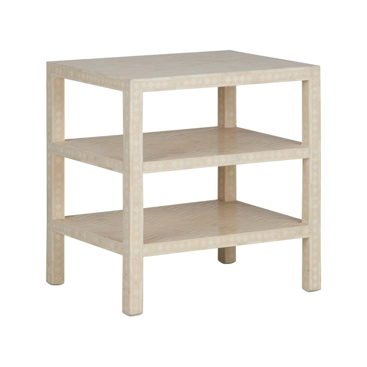 Chelsea House Chevron Inlay Side Table