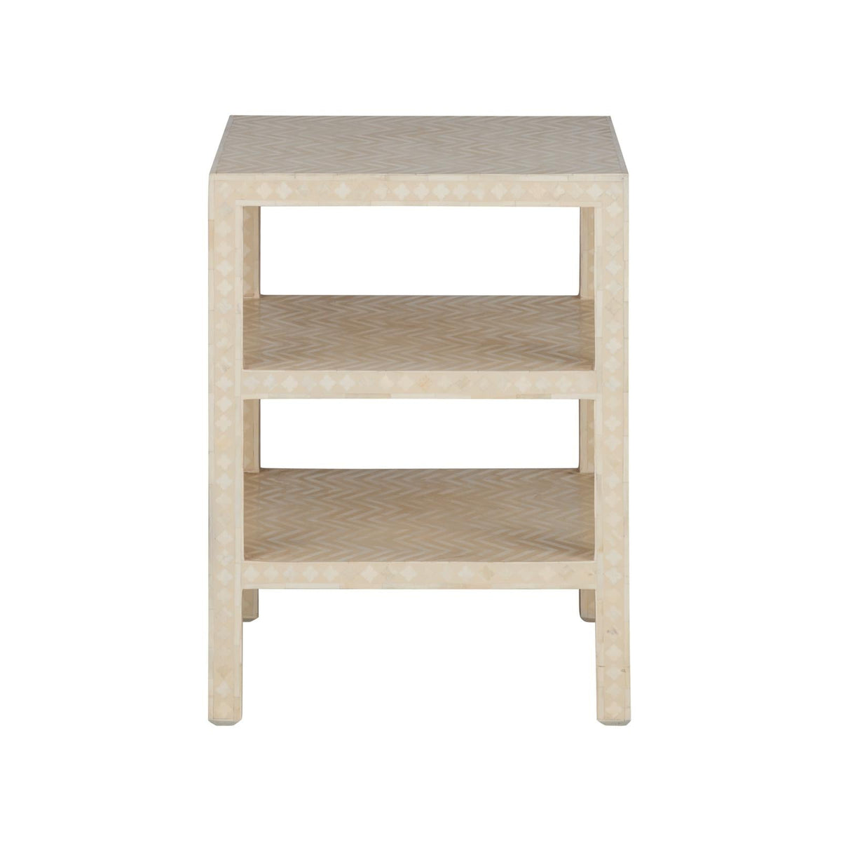 Chelsea House Chevron Inlay Side Table