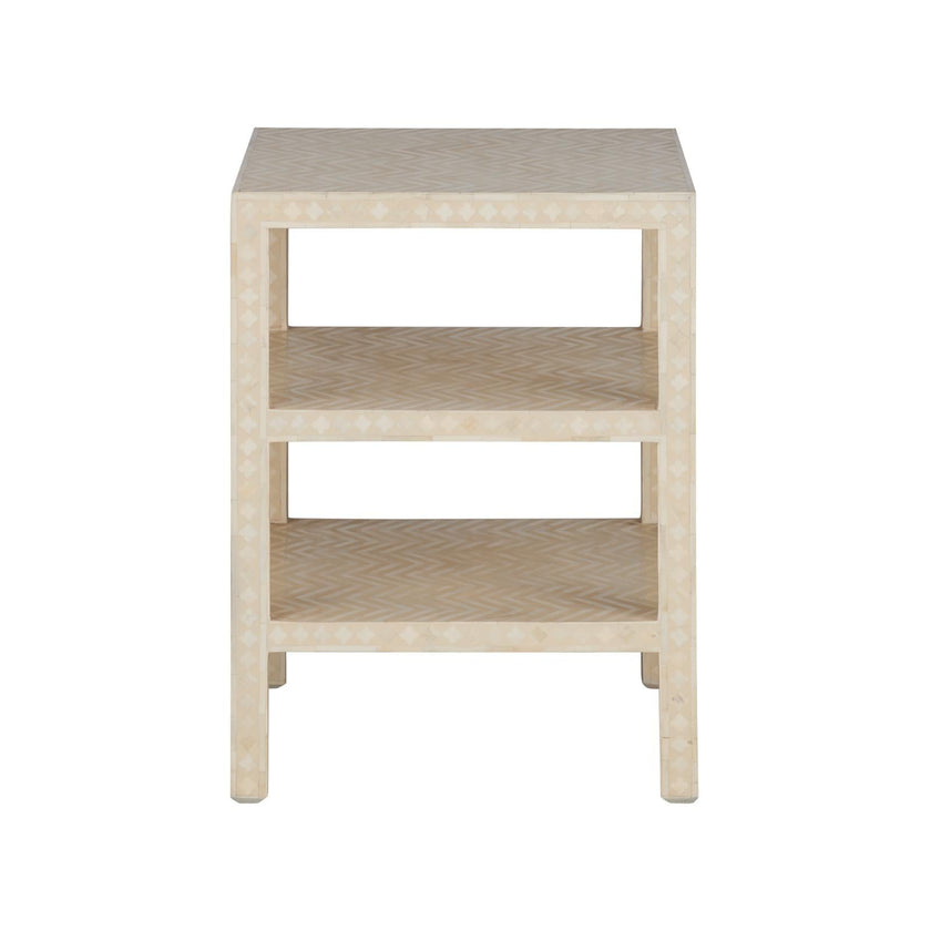 Chelsea House Chevron Inlay Side Table