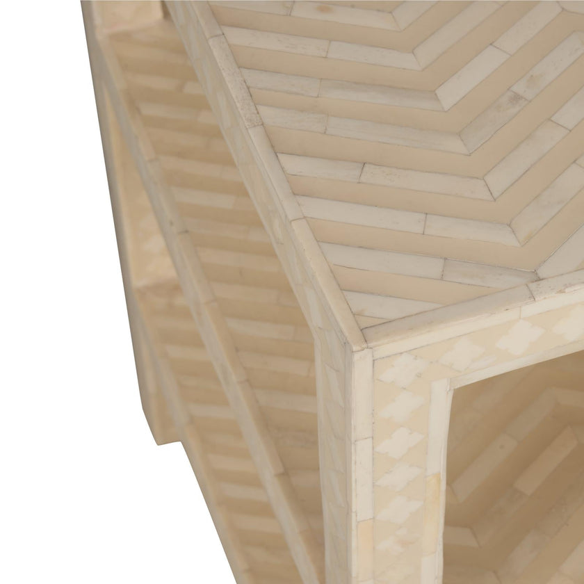 Chelsea House Chevron Inlay Side Table