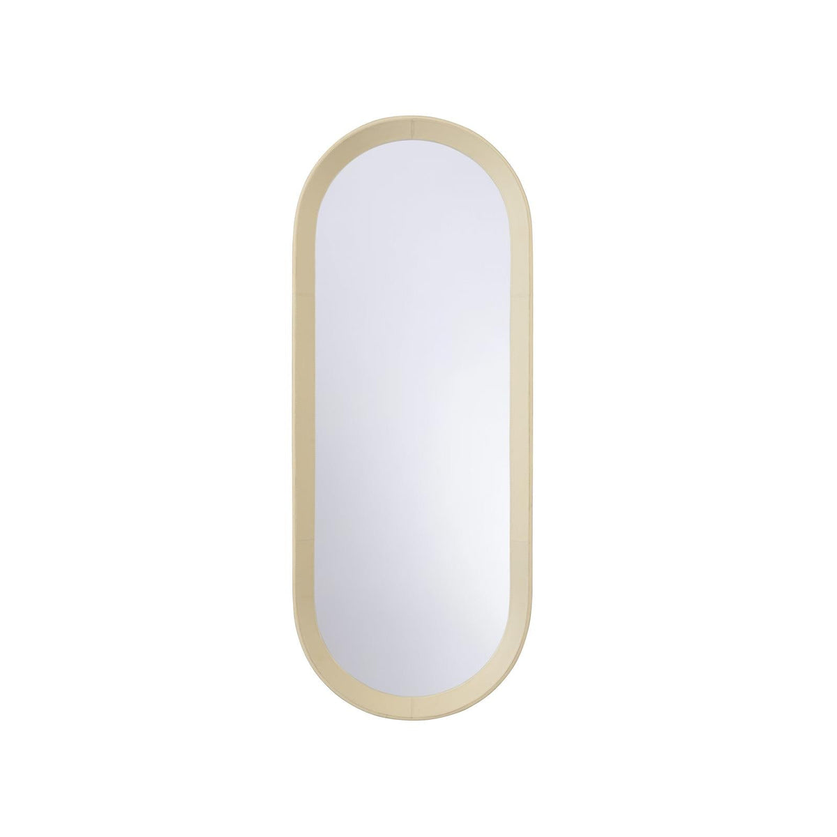Chelsea House Oval Leather Mirror