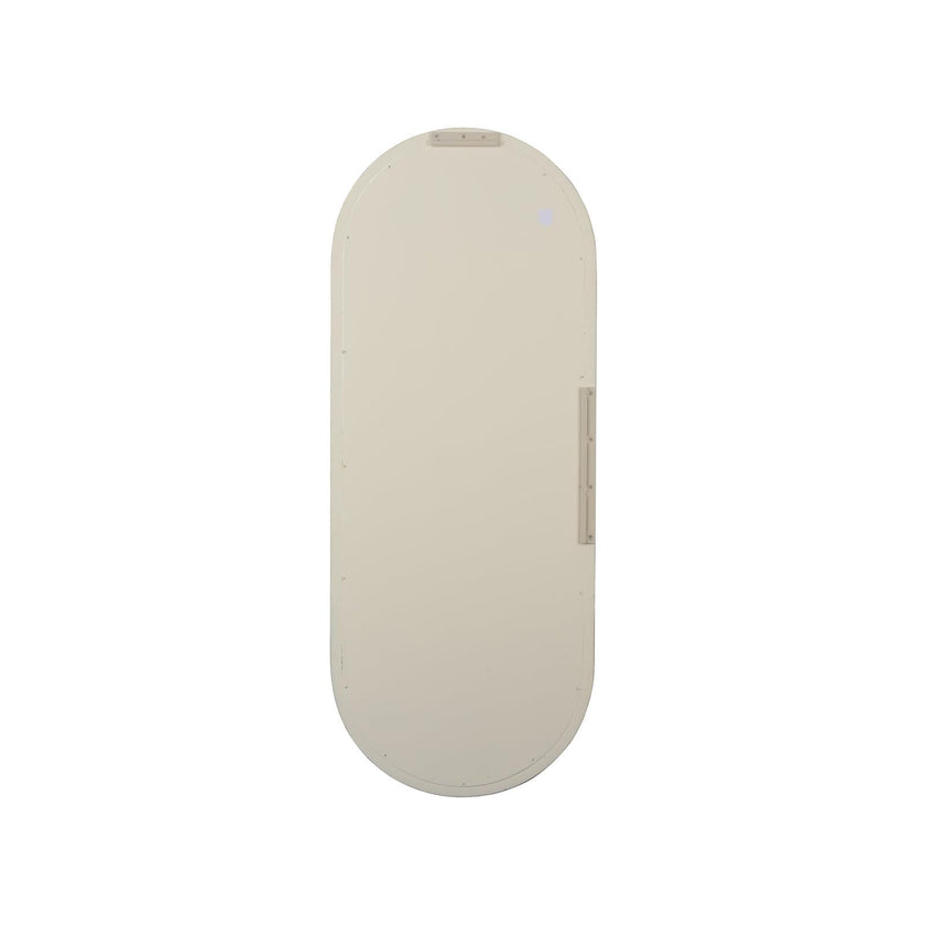 Chelsea House Oval Leather Mirror