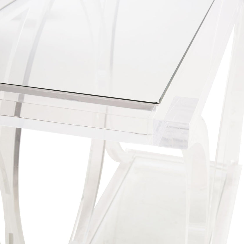 Chelsea House Sweeping Acrylic Console