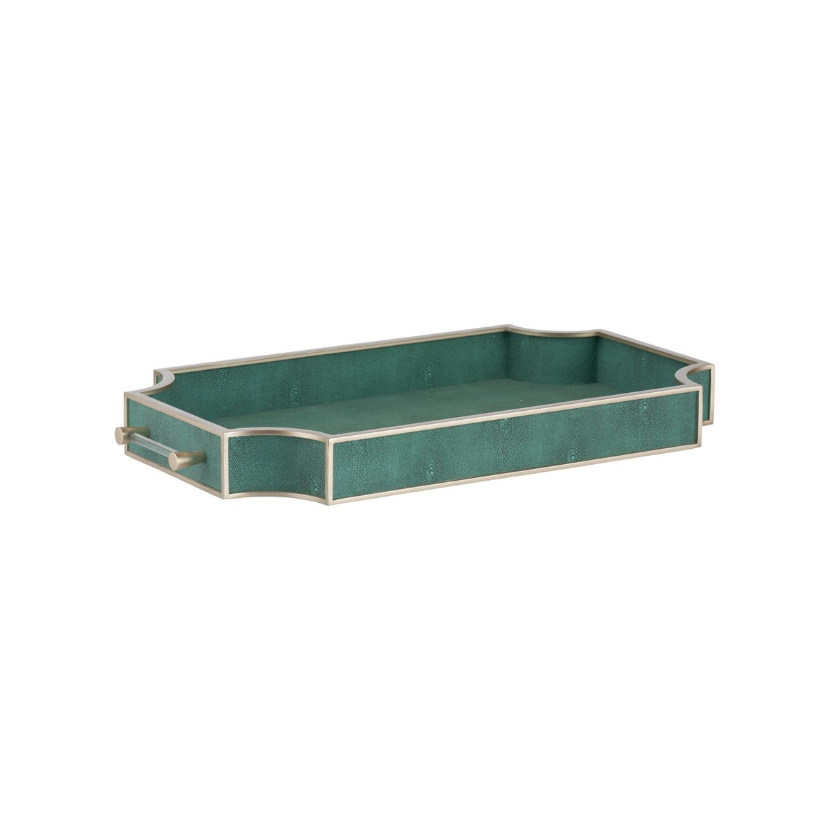 Chelsea House Shagreen Green Tray