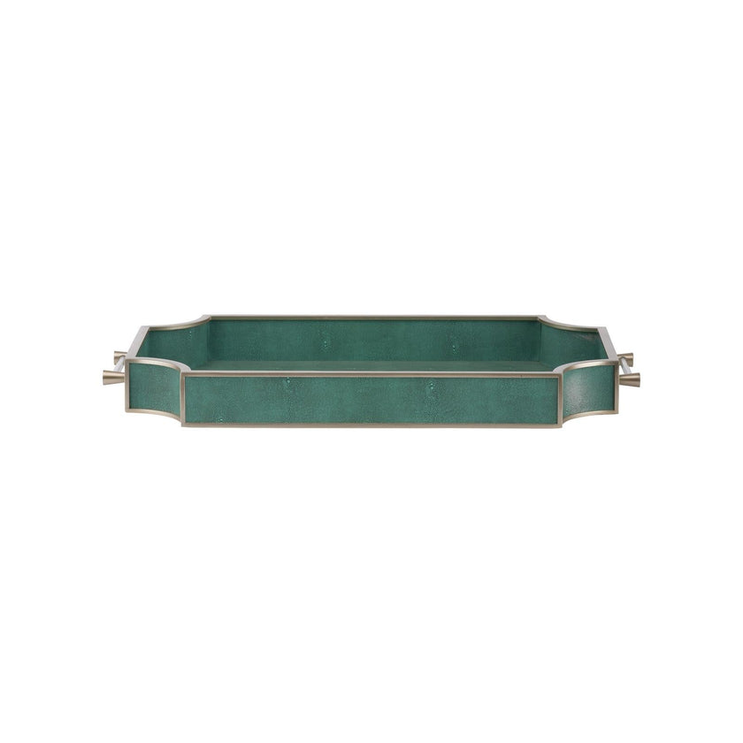 Chelsea House Shagreen Green Tray