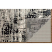Feizy Micah 3339F Modern Abstract Rug in Black/White/Gray