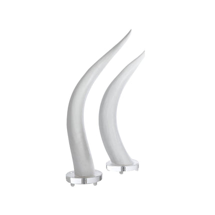 Chelsea House White Horns - Set of 2