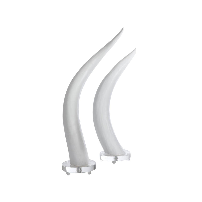 Chelsea House White Horns - Set of 2