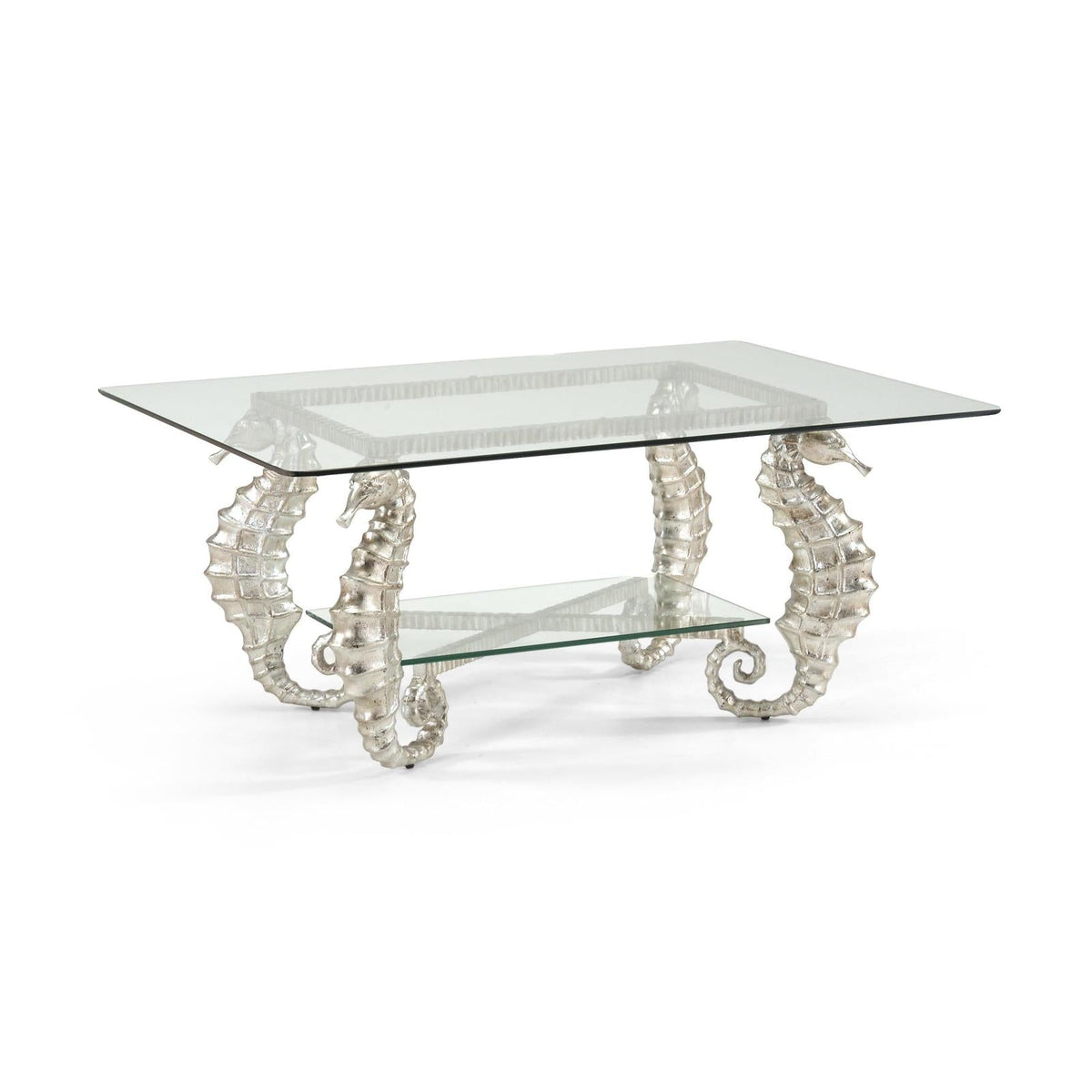 Chelsea House Seahorse Silver Coffee Table