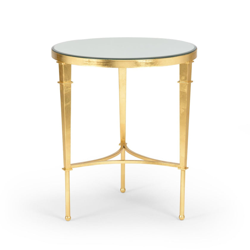 Chelsea House Round Gold Regent Accent Table