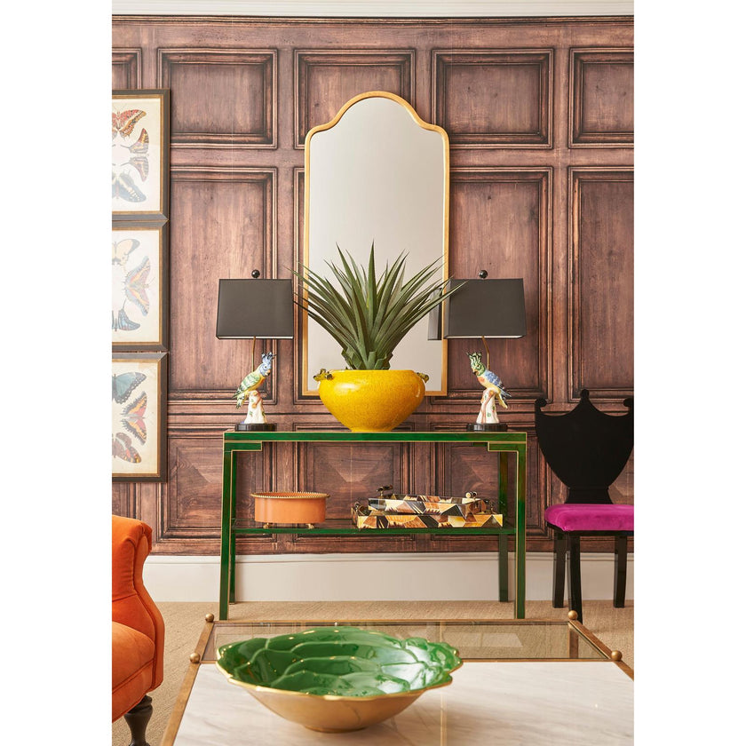 Chelsea House Scalloped Top Gold Mirror