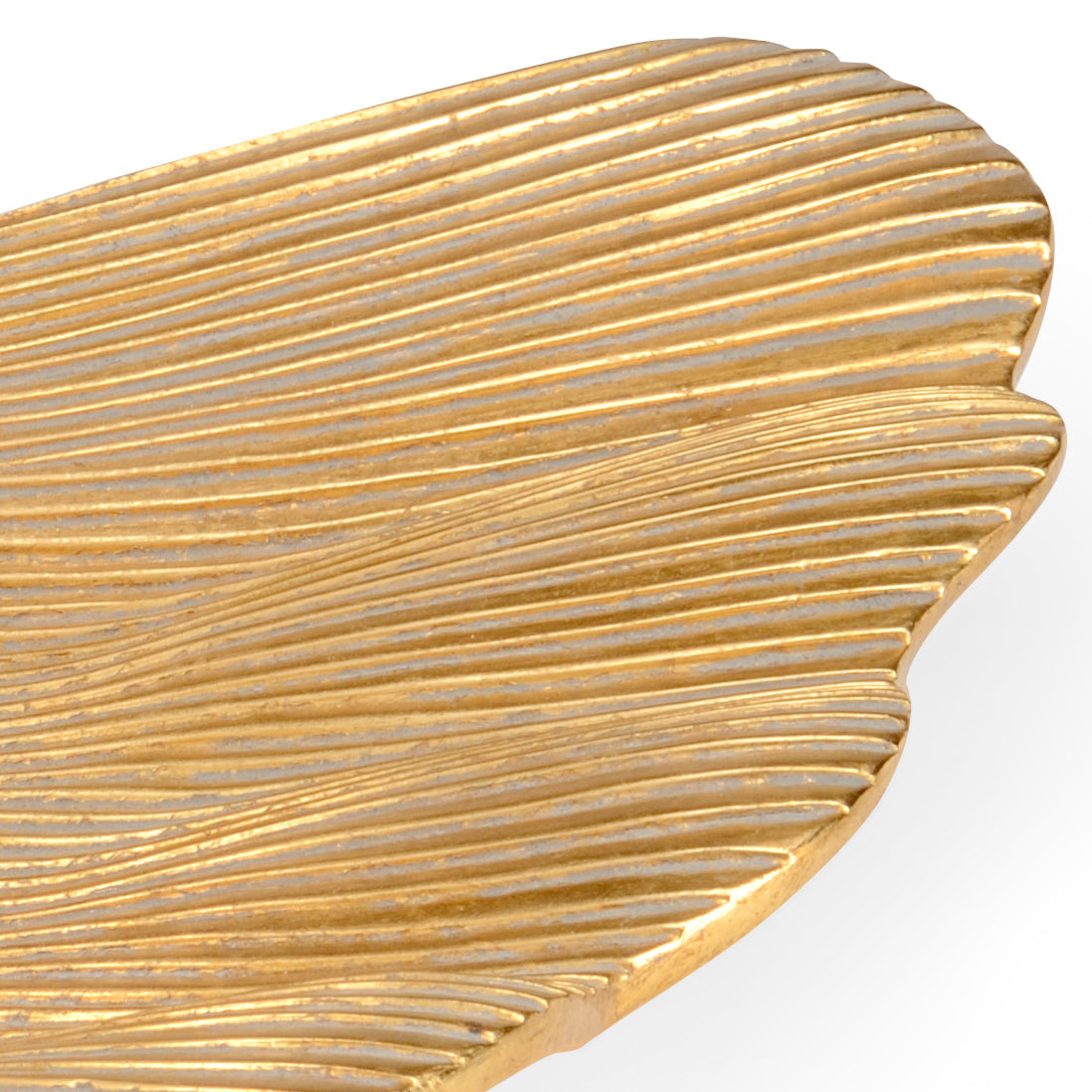 Chelsea House Gold Lotus Leaf Trays - Set of 3