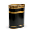 Chelsea House Robbins Black Wastebasket