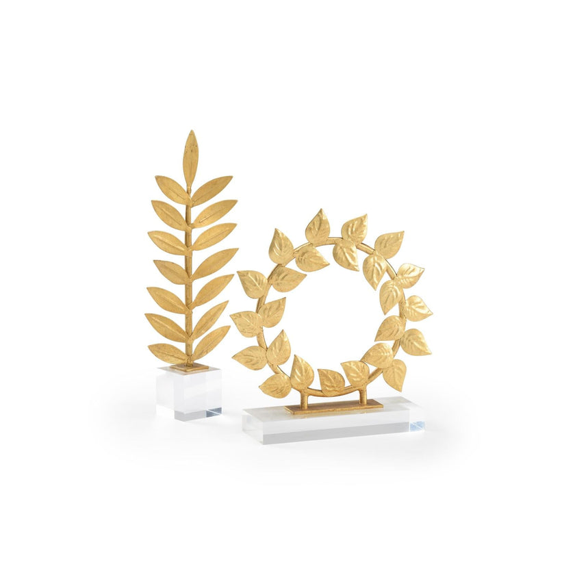 Chelsea House Leaf Artifacts - Set of 2