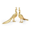Chelsea House Brass Peacocks Sculpture - Set of 2