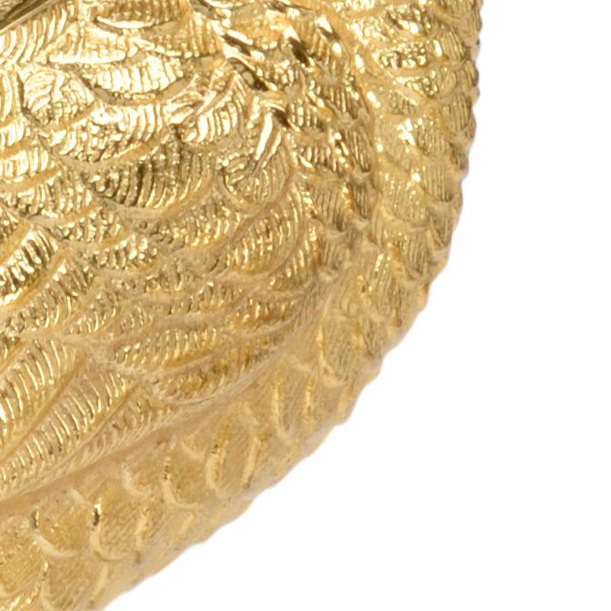 Chelsea House Brass Peacocks Sculpture - Set of 2