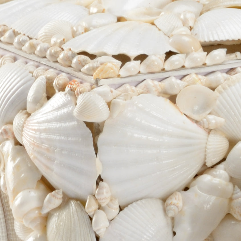 Chelsea House White Shell Boxes - Set of 3