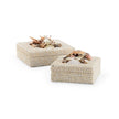 Chelsea House White Shell Boxes - Set of 2