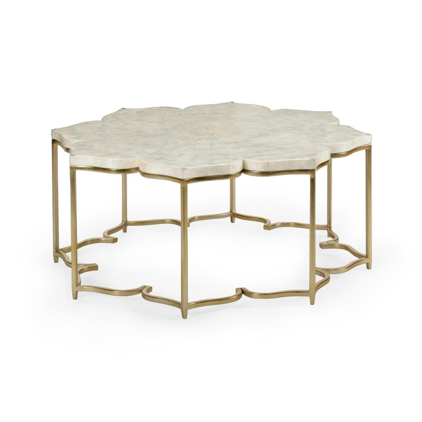 Chelsea House Lotus Flower Cocktail Table