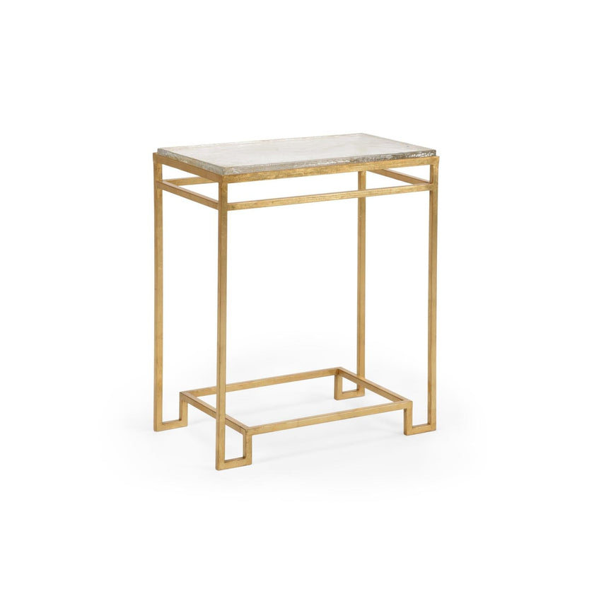 Chelsea House Seed Glass Gold Side Table