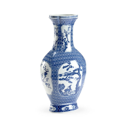Chelsea House Blue And White Stag Vase