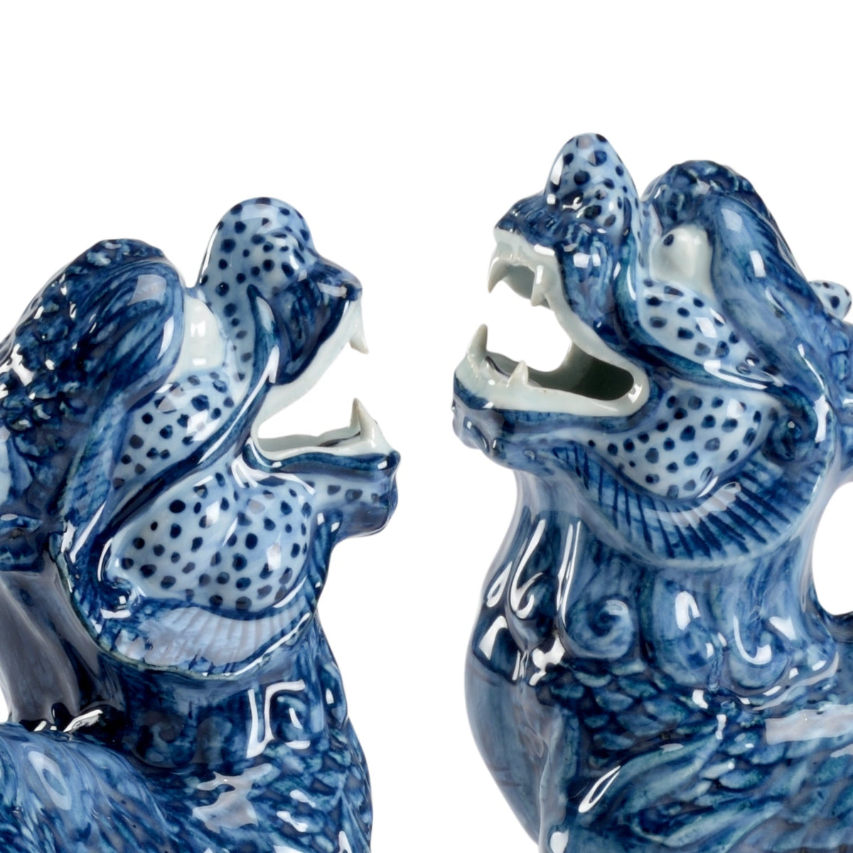 Chelsea House Blue Foo Dogs, Pair