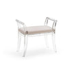 Chelsea House Neoclassic Acrylic Bench