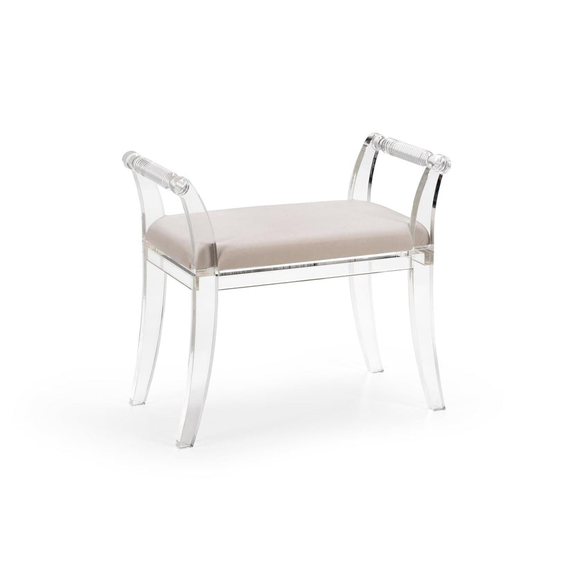 Chelsea House Neoclassic Acrylic Bench