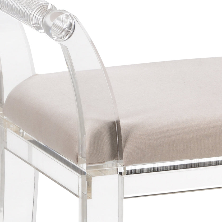 Chelsea House Neoclassic Acrylic Bench