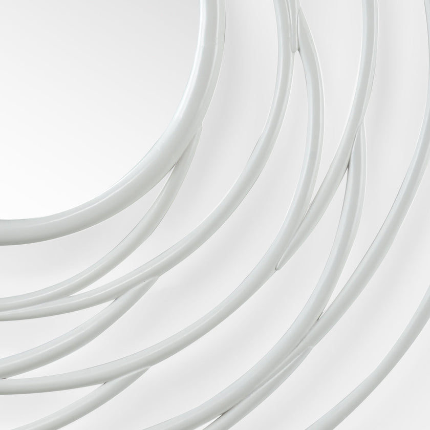 Chelsea House White Swirl Mirror