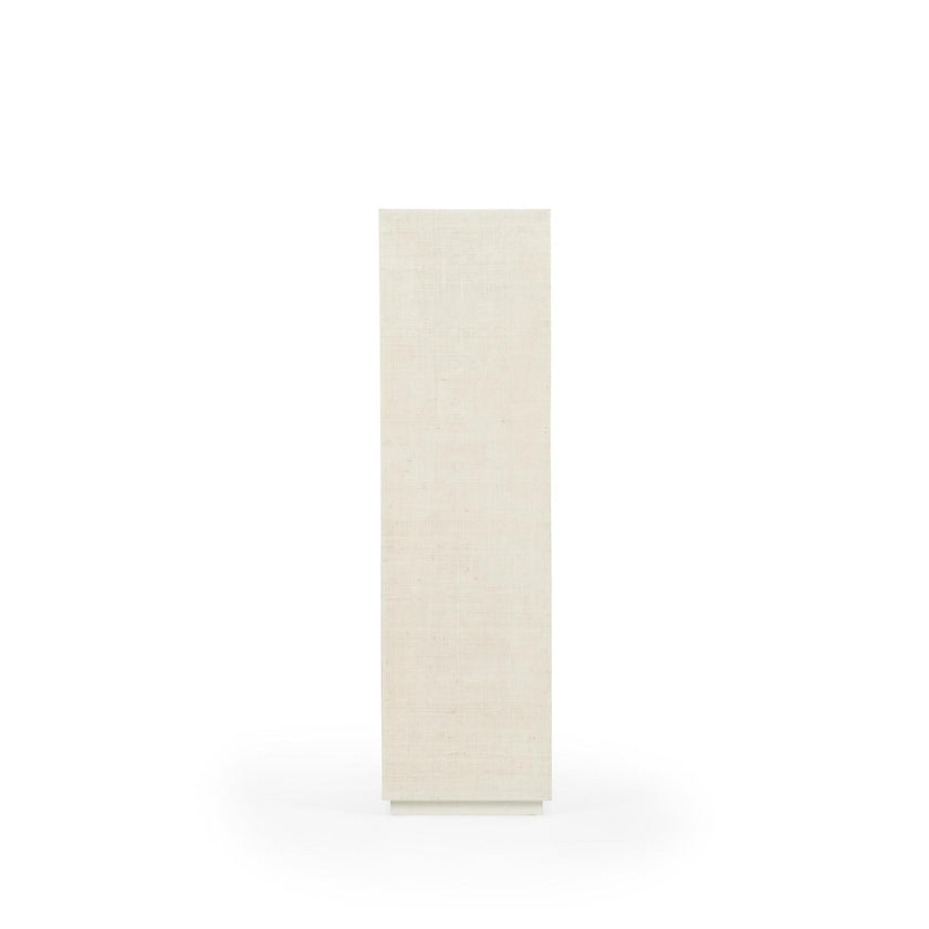 Chelsea House White Raffia Pedestal