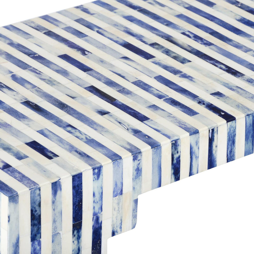 Chelsea House Bone Blue Inlay Console