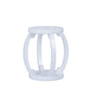 Chelsea House White Lucite Garden Stool
