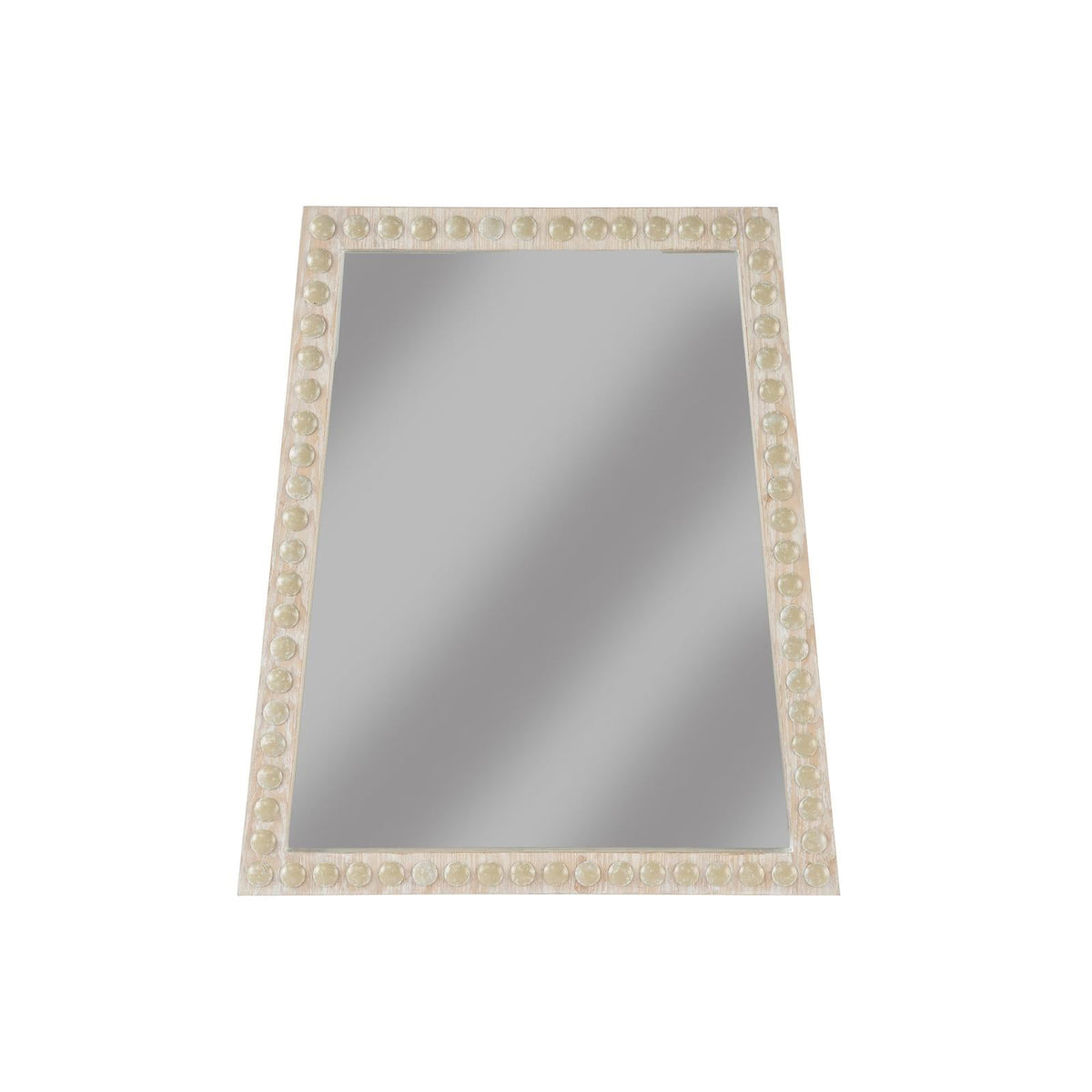 Chelsea House Whitewash Trapezoid Mirror