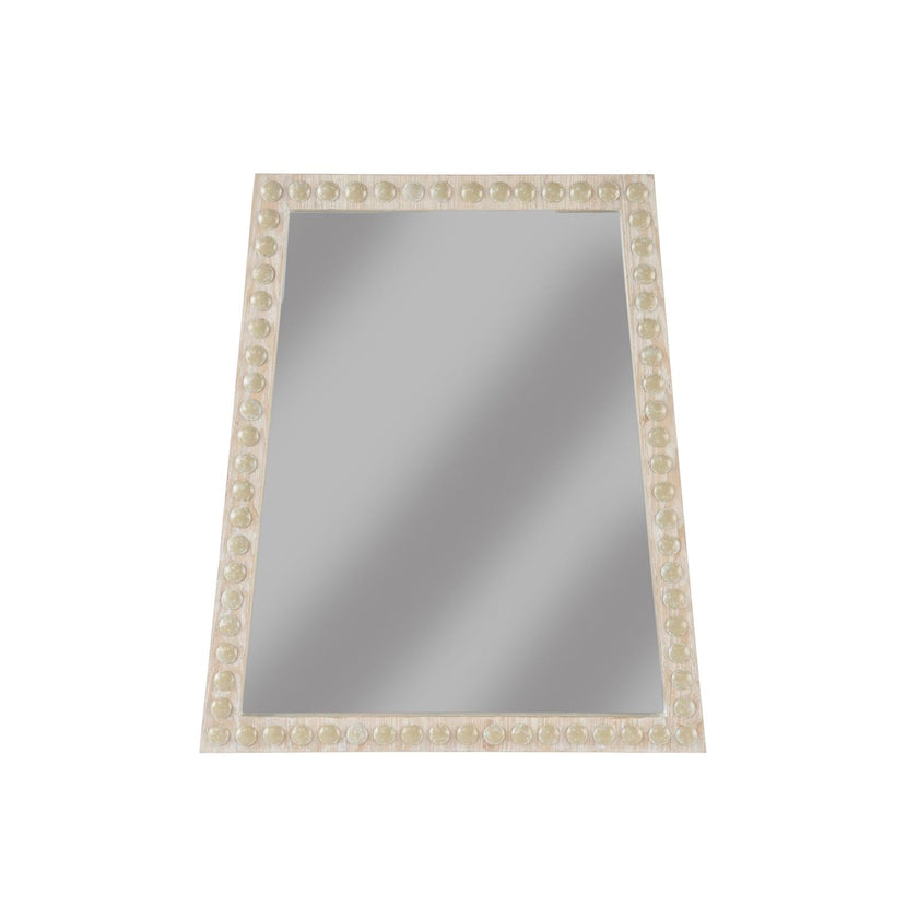 Chelsea House Whitewash Trapezoid Mirror