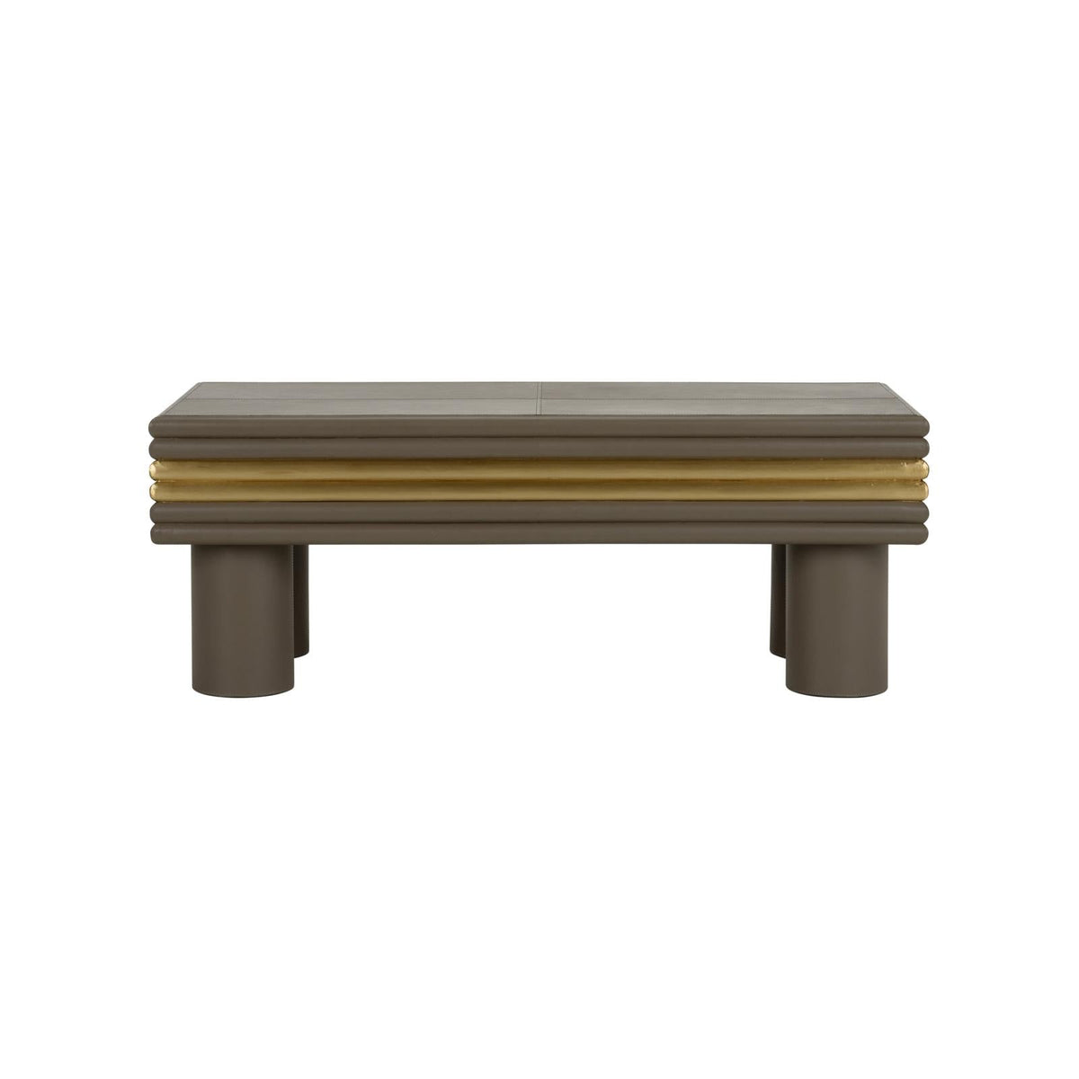 Chelsea House Coulter Leather Cocktail Table