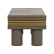 Chelsea House Coulter Leather Cocktail Table