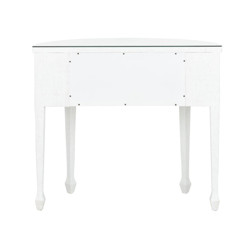 Chelsea House White George III Demilune Table