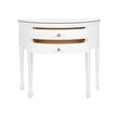 Chelsea House White George III Demilune Table