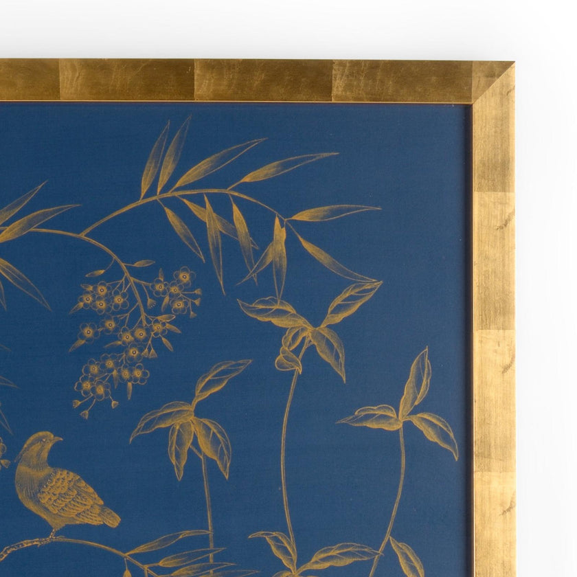 Chelsea House Gold Buckhead Panel On Blue Frame