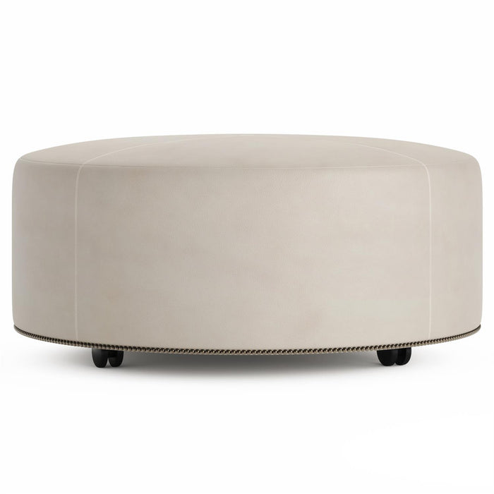 Bernhardt Lolo Leather Ottoman