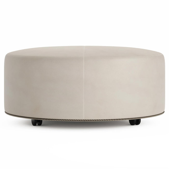 Bernhardt Lolo Leather Ottoman