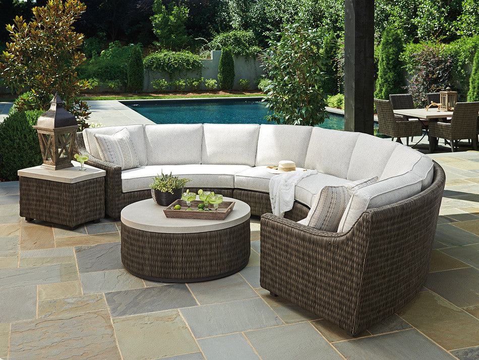 Tommy Bahama Outdoor Cypress Point Ocean Terrace Curved 3-Piece Sectional