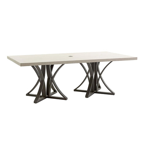 Tommy Bahama Outdoor Cypress Point Ocean Terrace Dining Table With Weatherstone Top - Driftwood